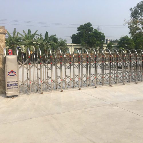 Cổng xếp inox