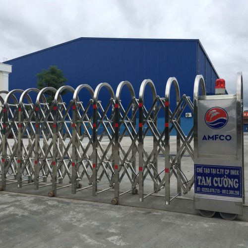 Cổng xếp inox