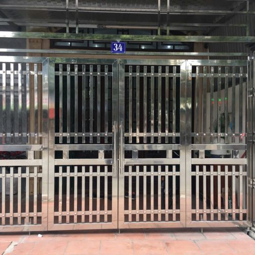 Cổng cánh inox