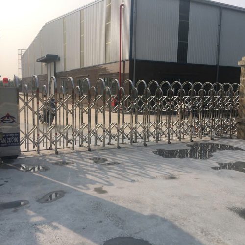 Cổng xếp inox