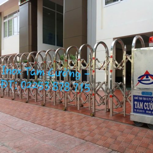 Cổng xếp inox