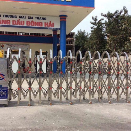 Cổng xếp inox